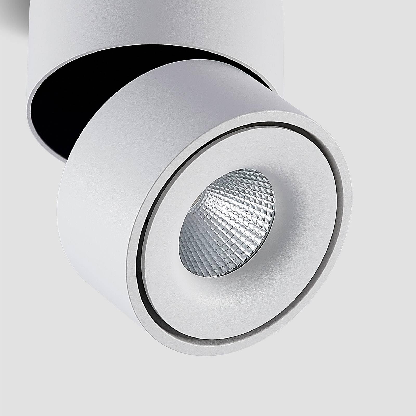 Arcchio LED Deckenlampe Rotari (Modern) in Weiß aus Aluminium (1 flammig,) - Deckenleuchte Wandleuchte Strahler Spot Lampe Flurleuchte