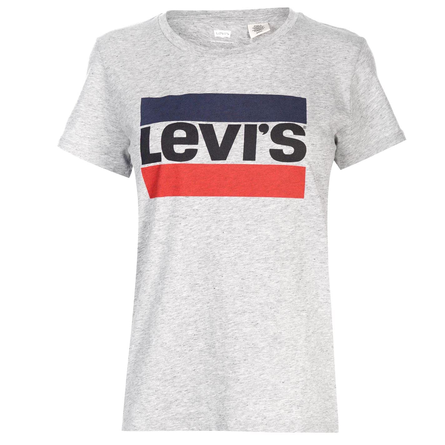 Levi's Women's The Perfect Tee- Sportswear Logo T-Shirt, Sportswear Smokestack Heather, XS