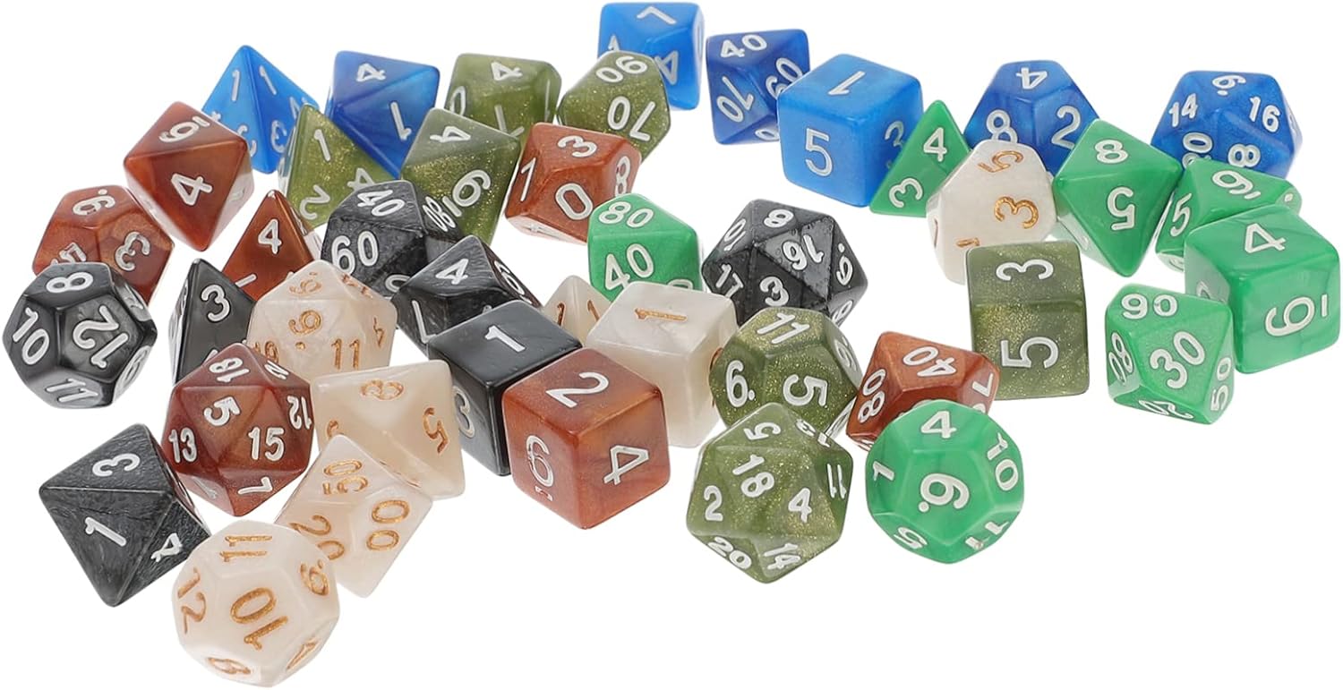 BESPORTBLE 6 Sets Die Dice Single Dice Random Dice Acrylic