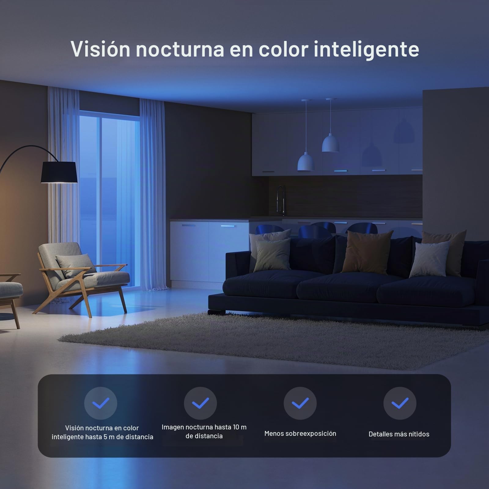 EZVIZ CP1 Pro 1080P Cámara de vigilancia WiFi Interior, cámara de 360° con detección Humana, Seguimiento Inteligente, Audio bidireccional, detección de Ruido, visión Nocturna Inteligente, Modo