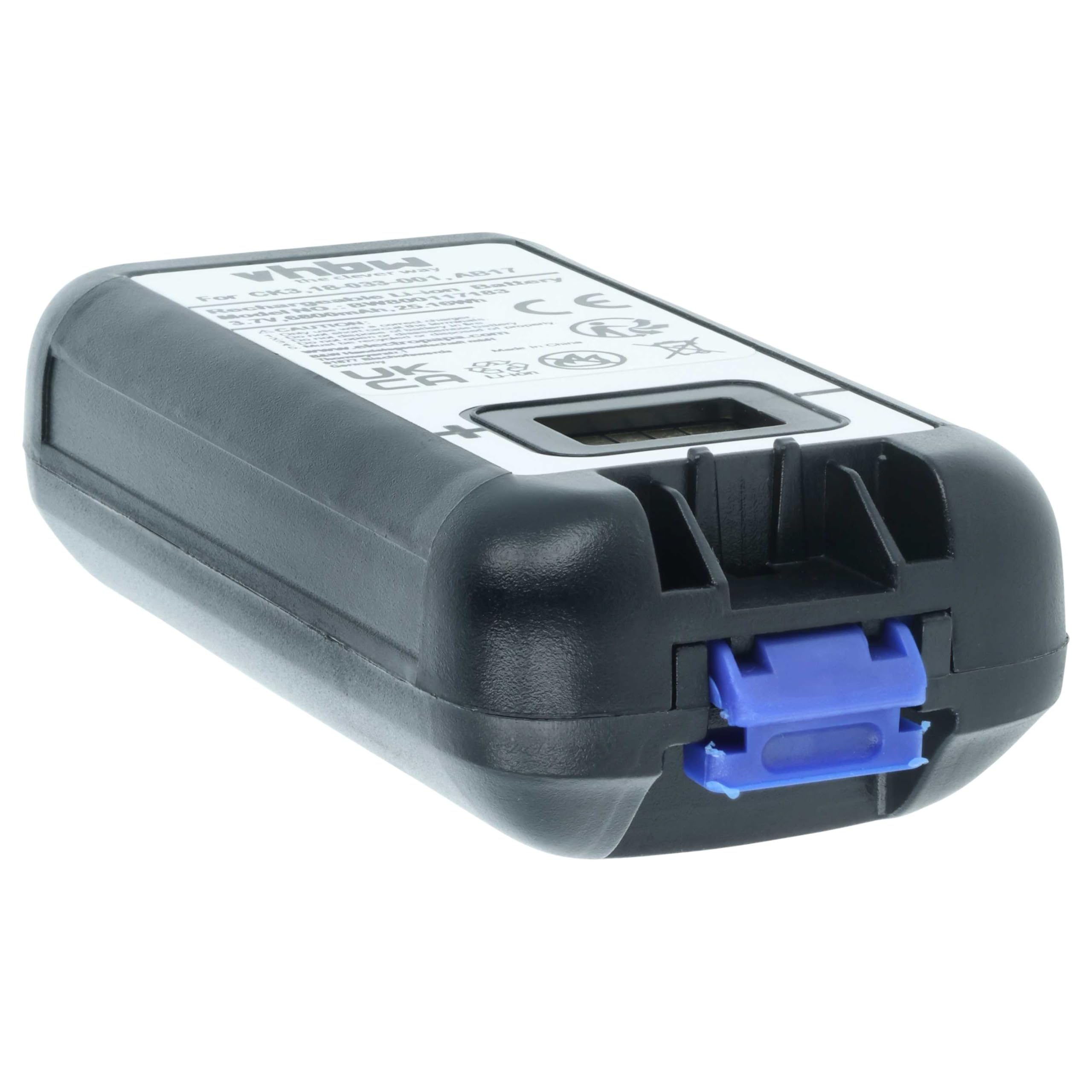 vhbw 2X Akku kompatibel mit Intermec EDA61K | CK3XA, CK3X, CK3RA Barcodescanner POS (6800 mAh, 3,7 V, Li-Ion)