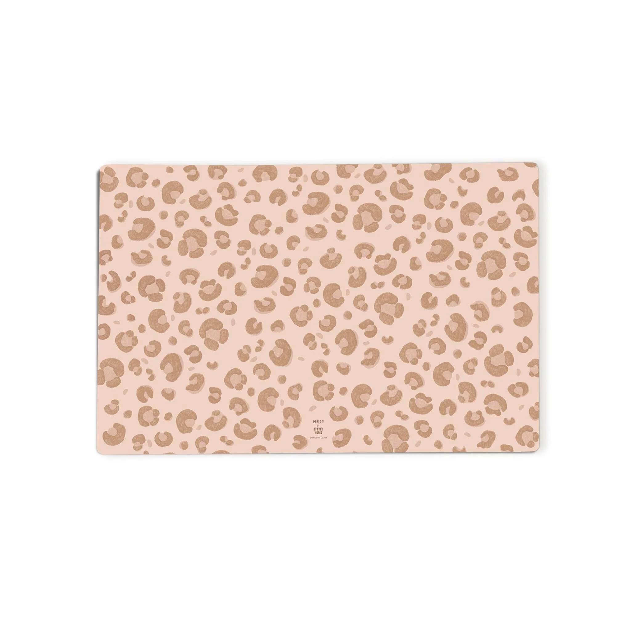 Sous-main pour bureau pour enfants – « Léopard rose » – 60 x 40 cm – en vinyle premium – Fabriqué en Allemagne