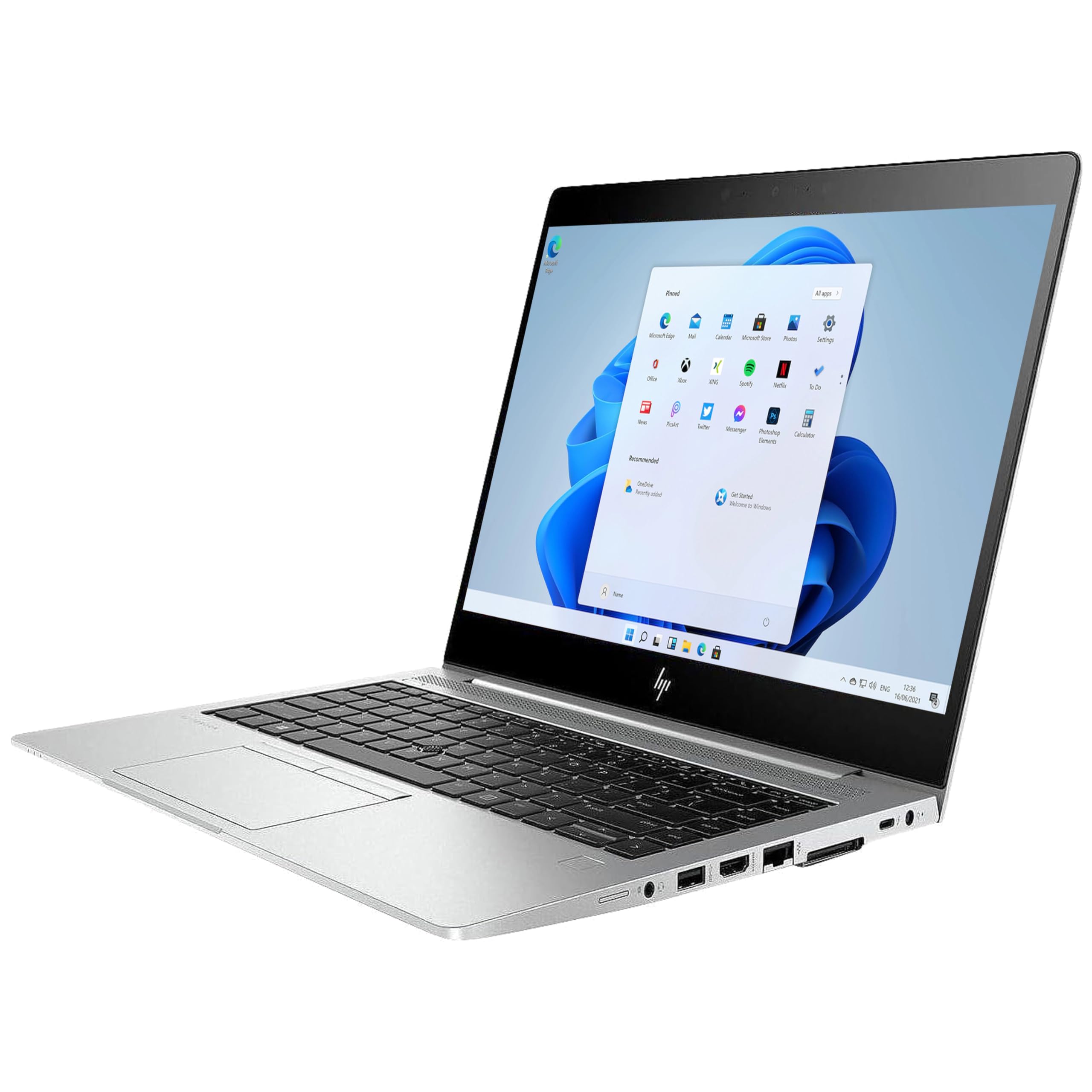 HP EliteBook 840 G6 14" FHD Display, Intel Core i5 8265U 3.90 GHz, 16 GB RAM, 512 GB SSD, Intel UHD Grafik, Silber, Windows 11 (Generalüberholt)
