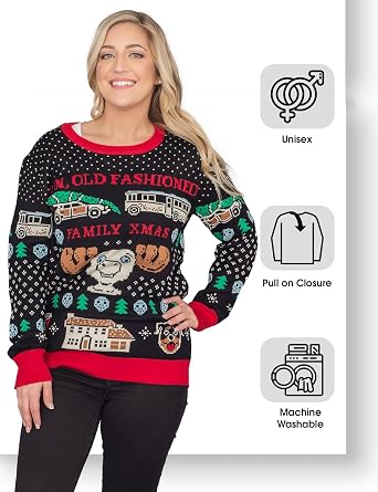 Ripple Junction Xmas Knitted Ugly Christmas Sweater - Old Fashioned Family