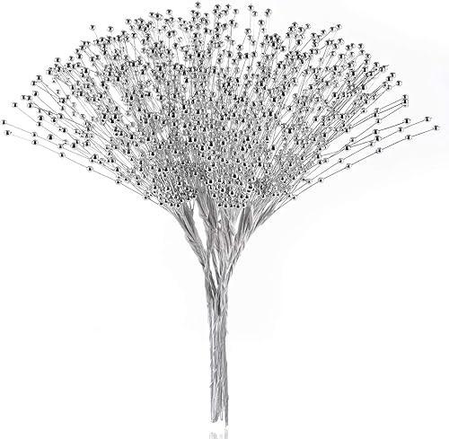 Miniatura 8 de Ramo de perlas de novia con cuentas de 50 piezas para decoración de fiesta (marfil)