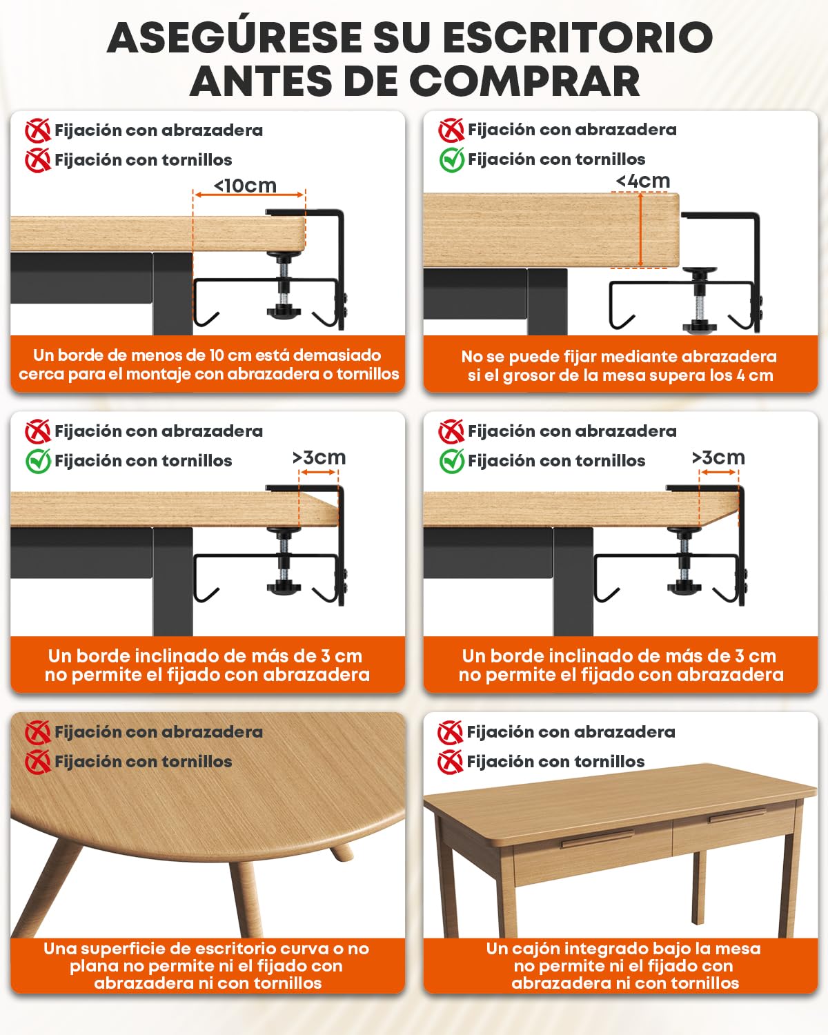 91cm Organizador Cables Escritorio Sin Taladro para Hogar y Oficina, Negro | Tela Estable, Fijación Pinzas/Tornillos, Acceso Fácil & Orden Individual, Adaptado Adaptadores & Cables Variados