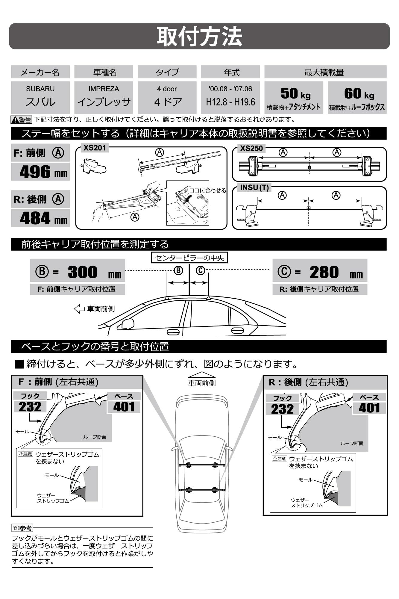Amazon | カーメイト ルーフキャリア inno ベーシック取付フック K106 