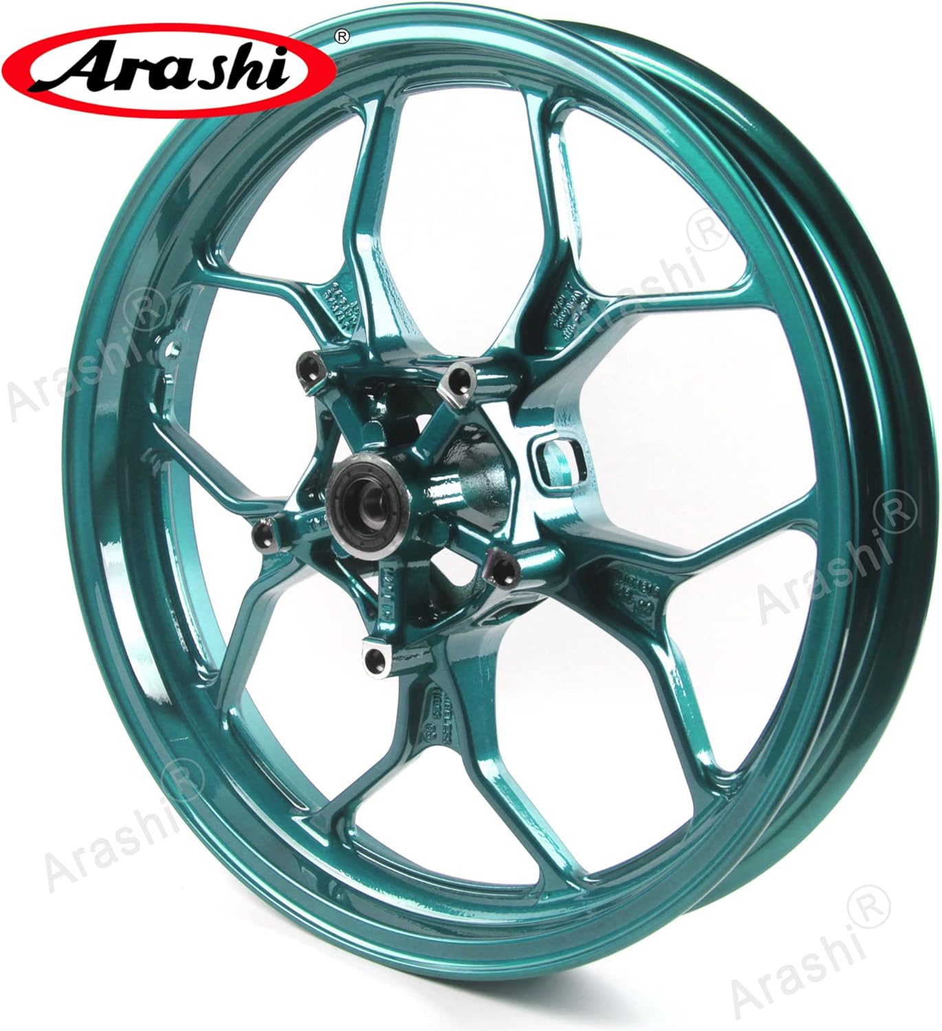 Arashi Front Wheel Rim for Yamaha YZF R3 R25 2015-2025 ABS include, MT03 MT25 2015-2025, Motorcycle Replacement Accessories Parts Dark Green