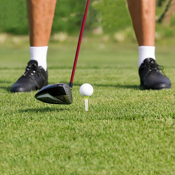 MAZEL Plastic Golf Tees 8 Pack|Excellent Durability and Stability Plastic Tees with 5 Prongs,Reduces Friction & Side Spin