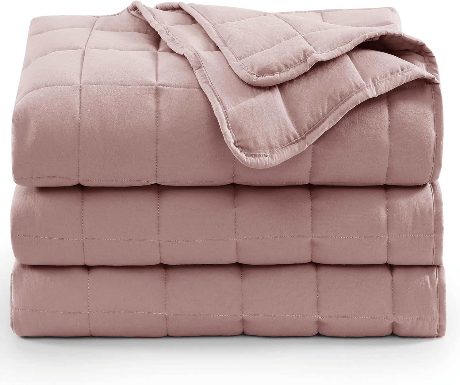 Casa Platino Soft Quilted Microfiber Down Alternative All Season Bed Blanket - Sepia Rose - Image 2