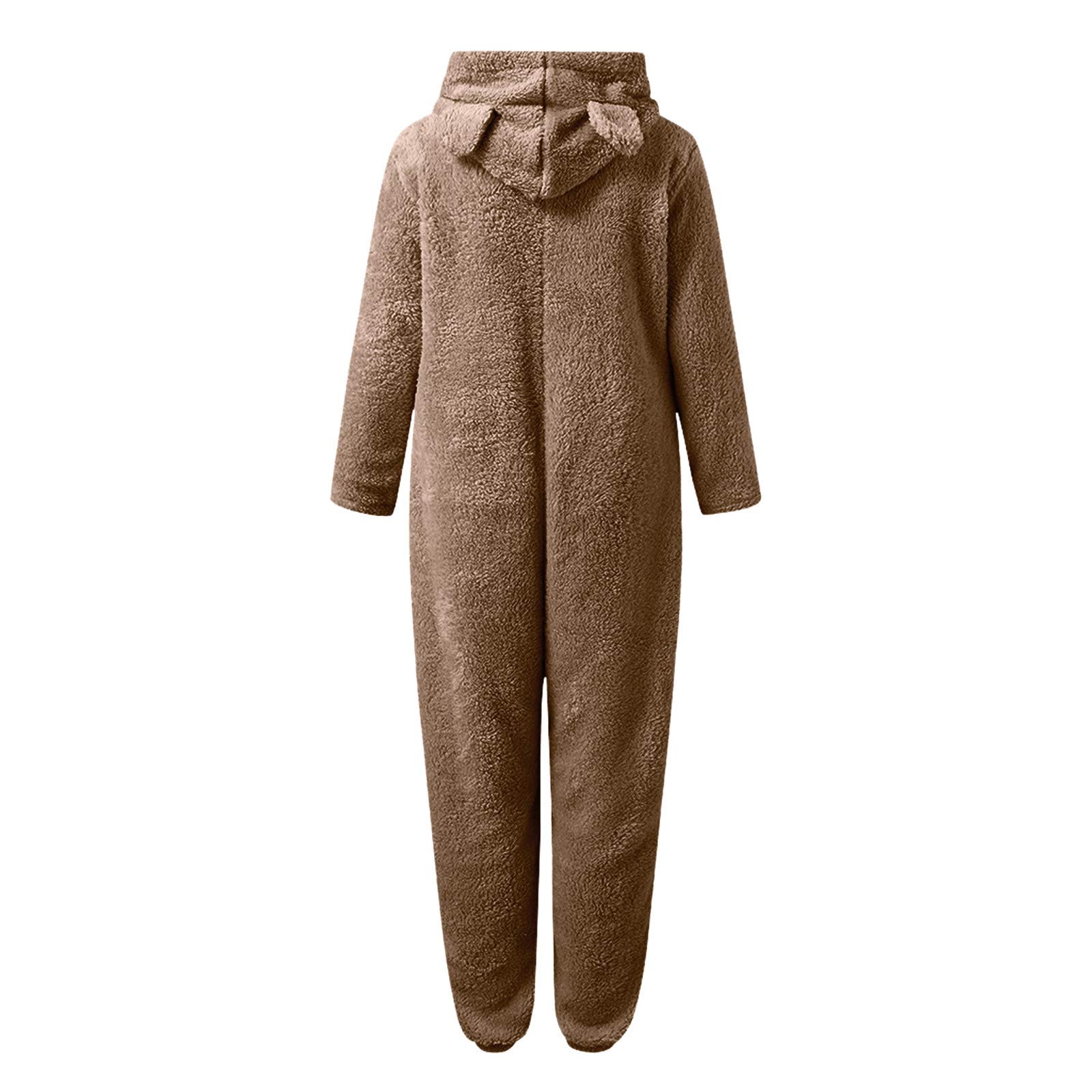 Onesie - Tutina sexy da donna, a maniche lunghe, per adulti, in pile