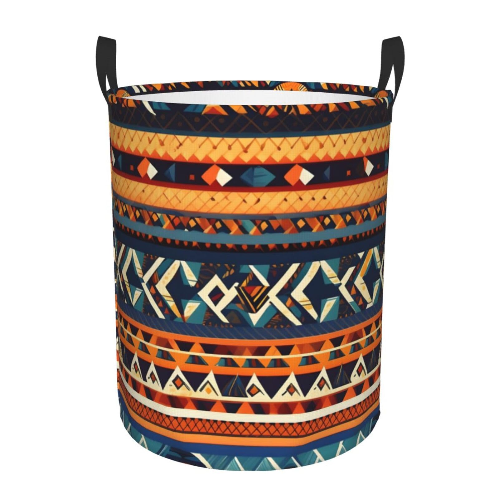 Afrikaanse weven print wasmand, opvouwbare opbergmand,Huishoudelijke opslag voor kleding, linnengoed, lakens, speelgoed