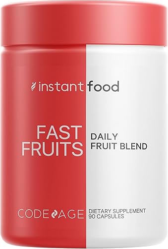 Instantfood Fast Fruits más de 15 frutas equivalentes todo en uno vitaminas diarias veganas nutrientes de alimentos integrales bayas polifenoles