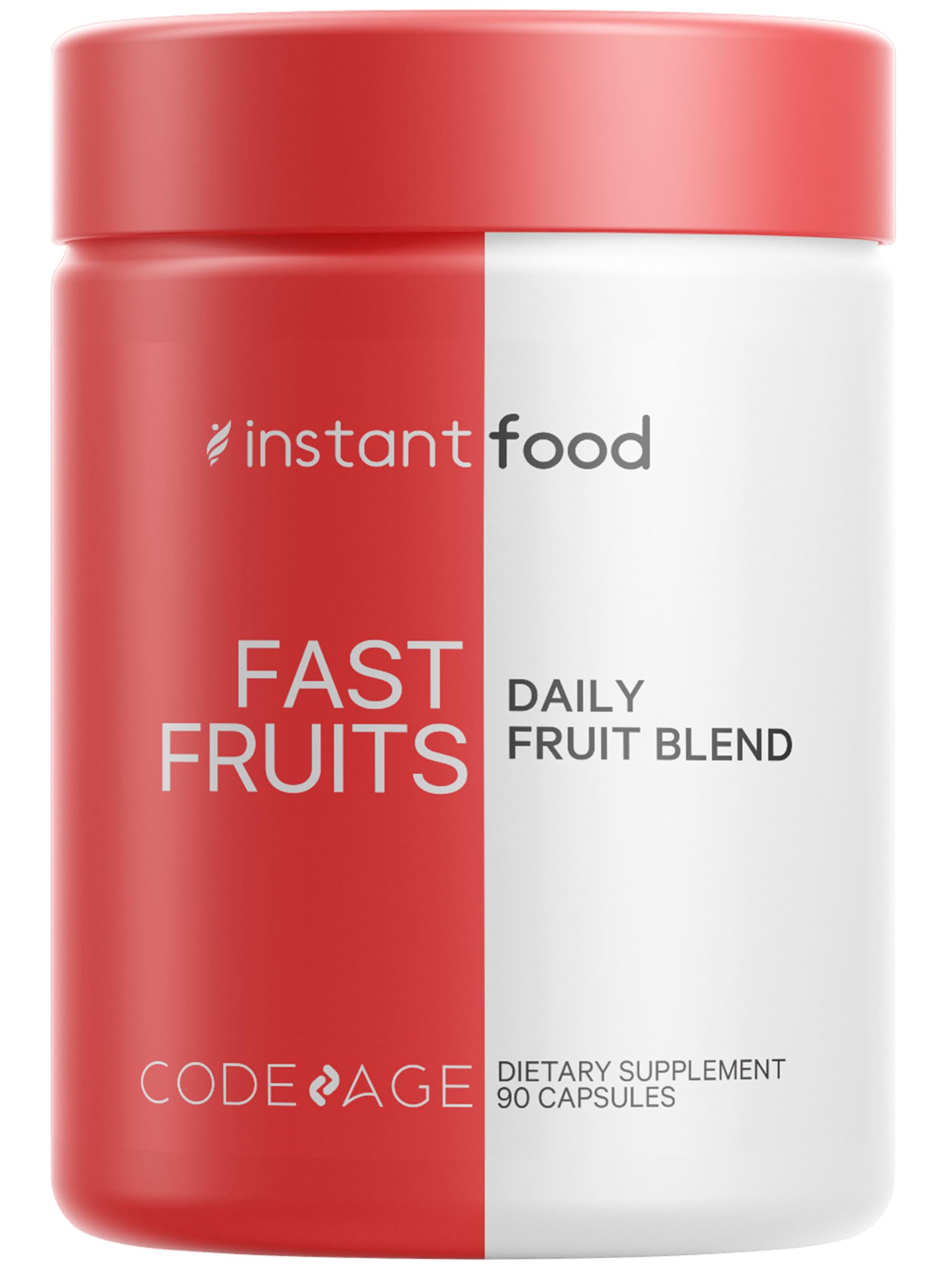 Codeage Instantfood Fast Fruits, 15 Fruit Powders, Berries, 90 Capsules