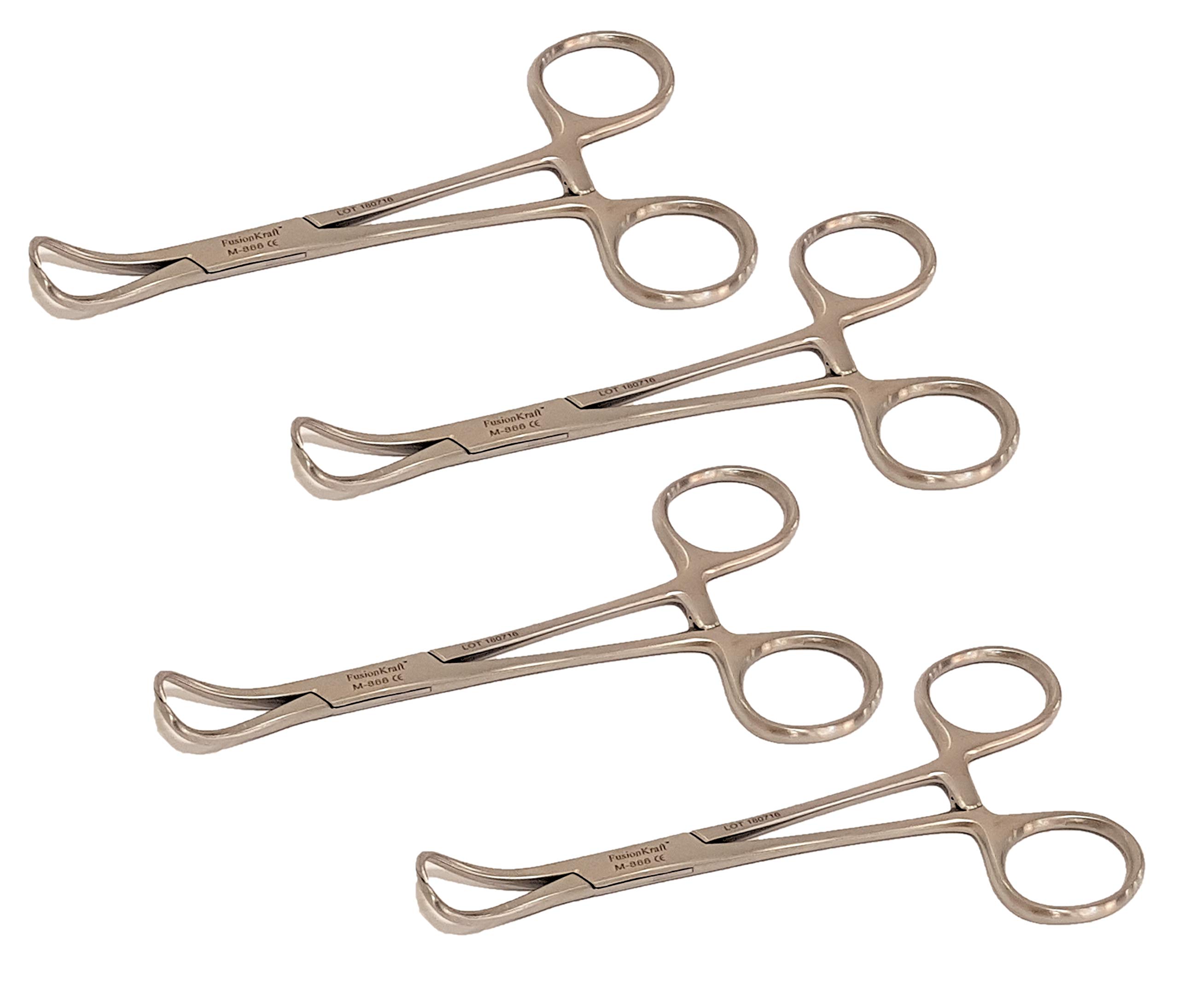 FusionKraft Backhaus Towel Clamp Forceps (Surgical Towel/Drape Clamp), Curved, Pointed Tips, 5" (Pack of 4) (B08TZRX5TG) Amazon Price History, Amazon Price Tracker