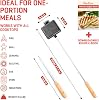 Sandwichera de hierro Uno Casa Pie Iron - Sandwichera japonesa con libro de recetas - Equipo de cocina duradero para fogata para pasteles a la parrilla - Hierro fundido pesado para exteriores y aventuras de campamento 4