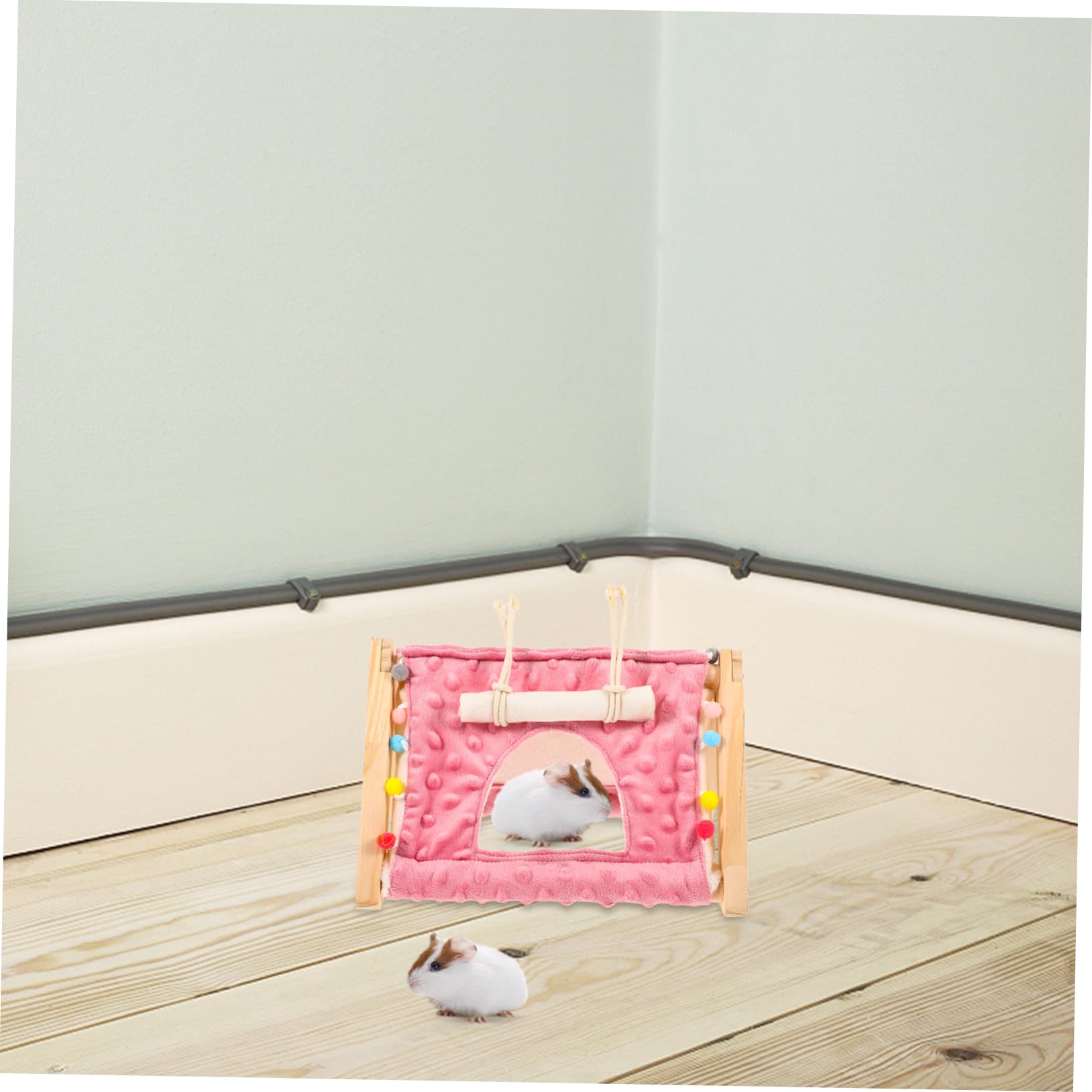 BESPORTBLE 4piezas Casa De Campaña Decorativa para Hámster Refugio Acogedor para Mascotas Pequeñas Nido para Cobayas y Chinchillas Cama Suave y Versátil para Roedores para Esconderse y