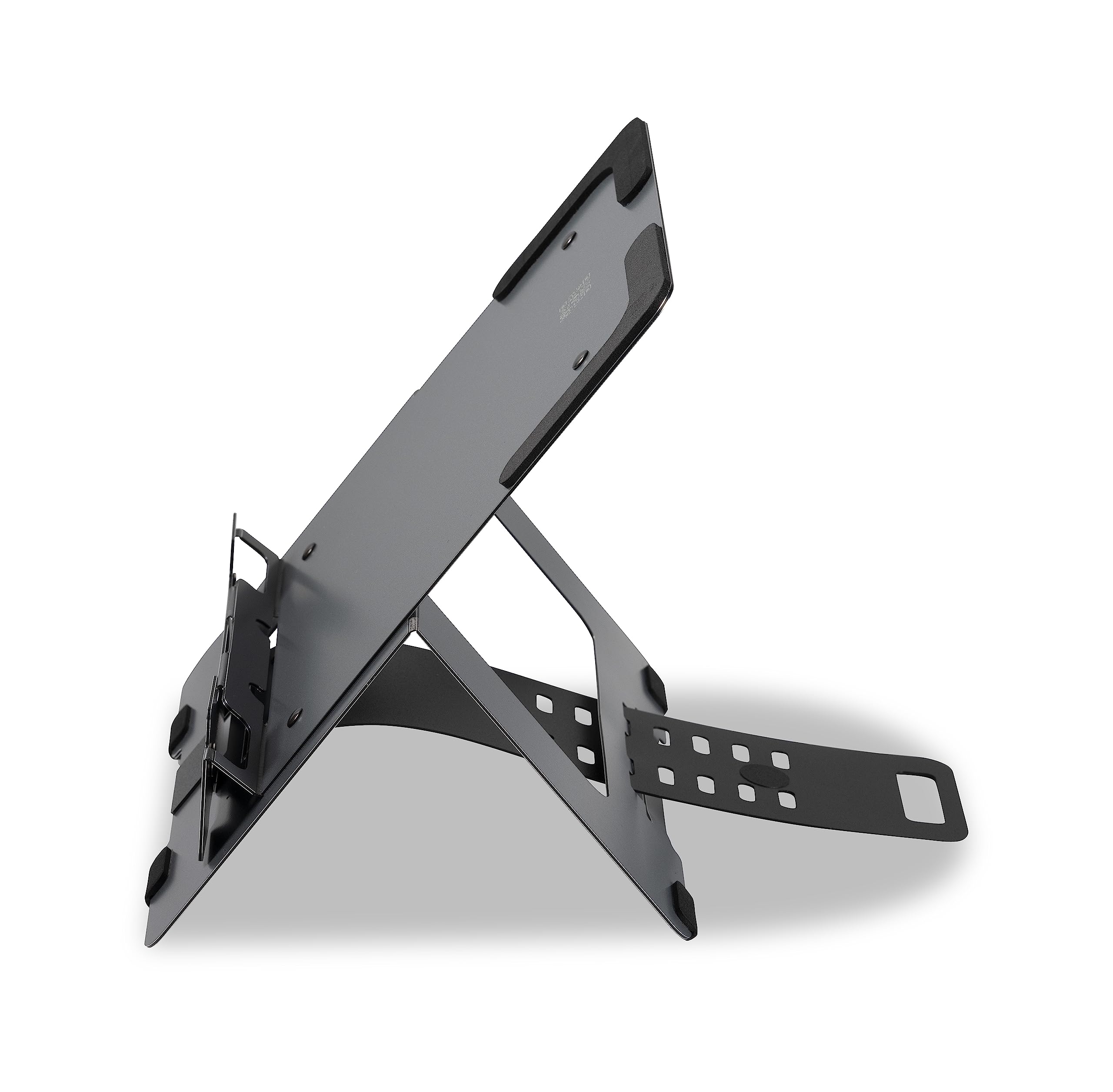 BakkerElkhuizen Flextop 170 - Supporto per laptop in alluminio leggero con 7 regolazioni in altezza, grigio scuro