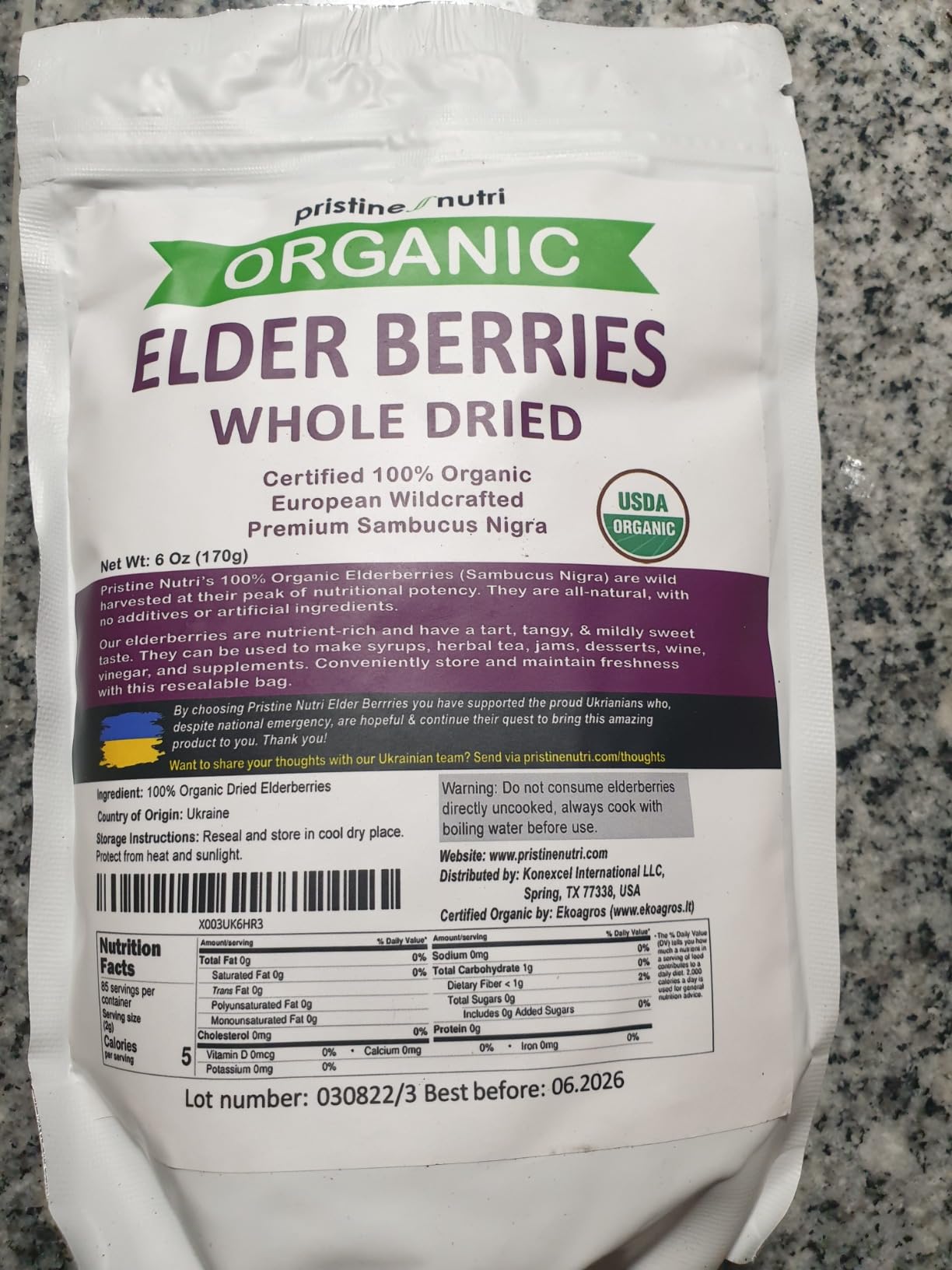 Organic Elderberries By Fern & Lily - Dried Berries For Tea, Immunity Support, Cold & Flu Home Remedy 3 thumbnail image