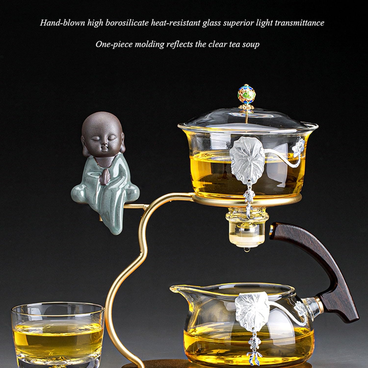 teekanne mit stövchen Matcha Tee Set Kungfu-Teeset, automatisches Teezubereitungsartefakt für den Haushalt(Color:11,Size:)