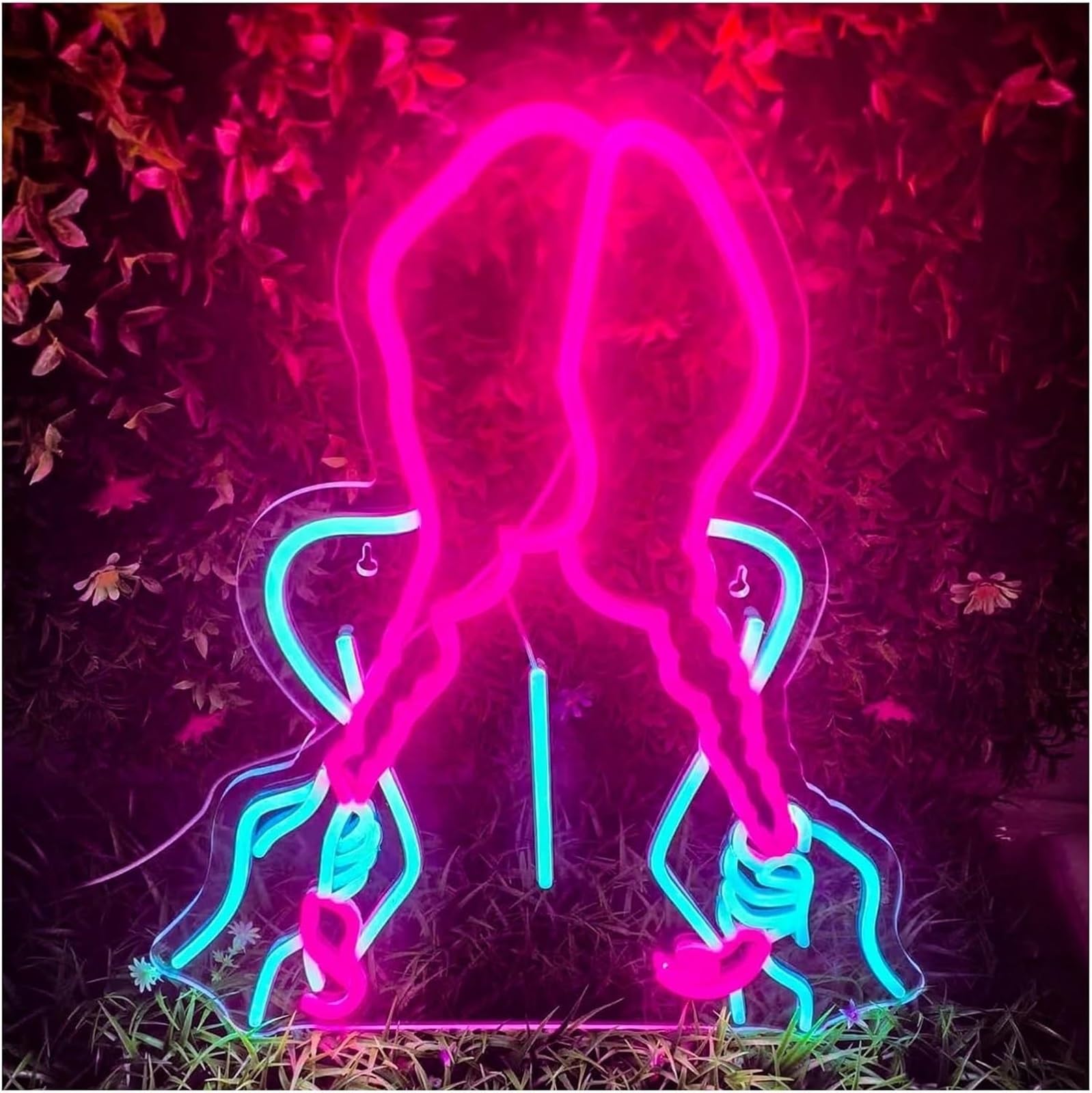 Jovarel Women's One Color Neon Light Colorful Letters Interior Lighting Neon Sign Body