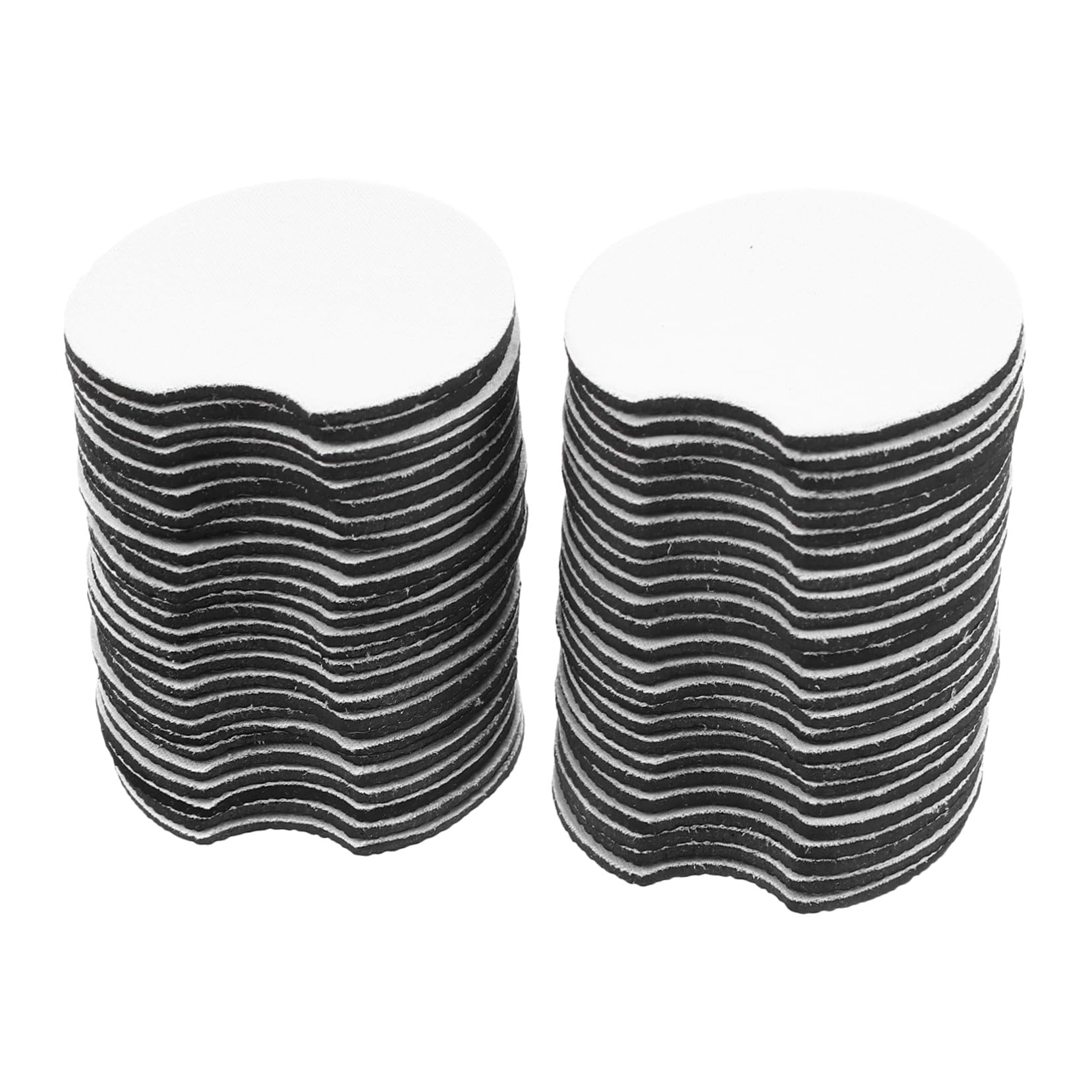 Sous verres voiture néoprène lot de 50 pour sublimation DIY et tapis antidérapants