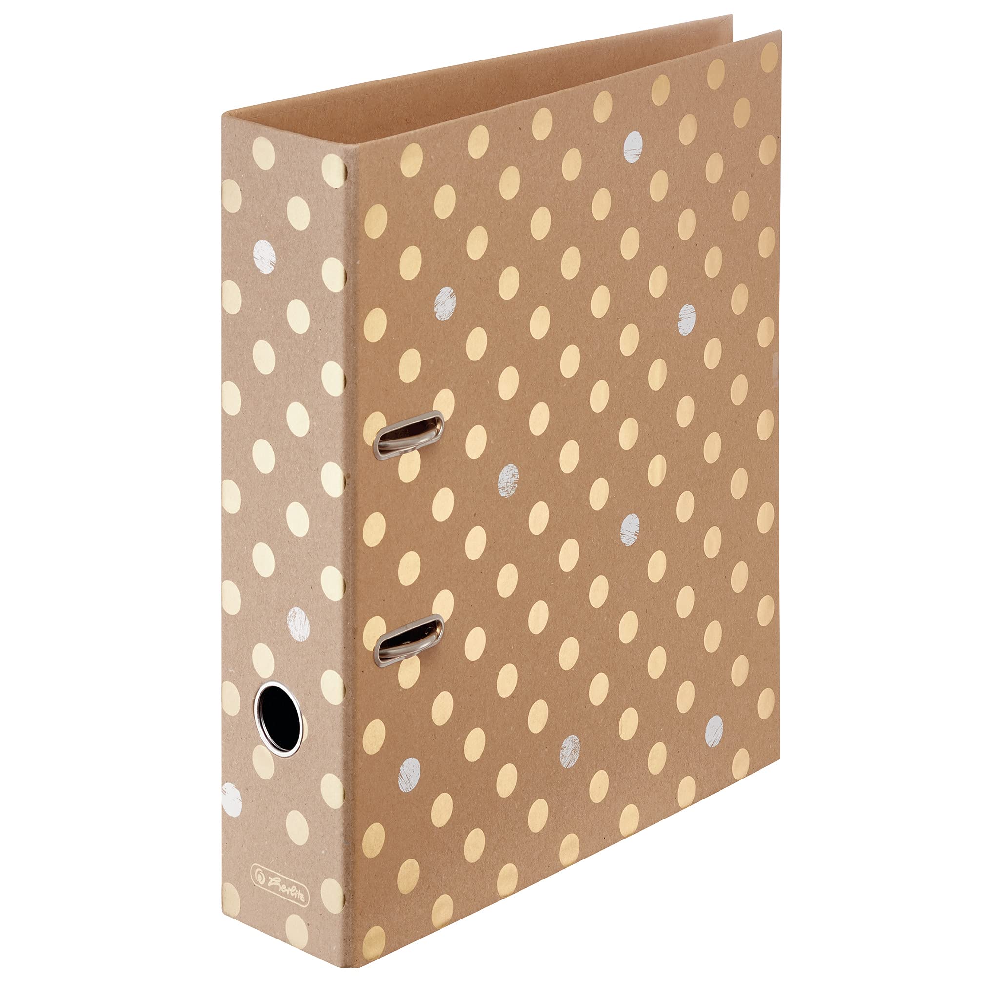 herlitz 50021796 - Raccoglitore maX.file, formato A4, larghezza dorso: 8 cm, effetto carta a specchio, motivo: Pure Glam, 10 pezzi