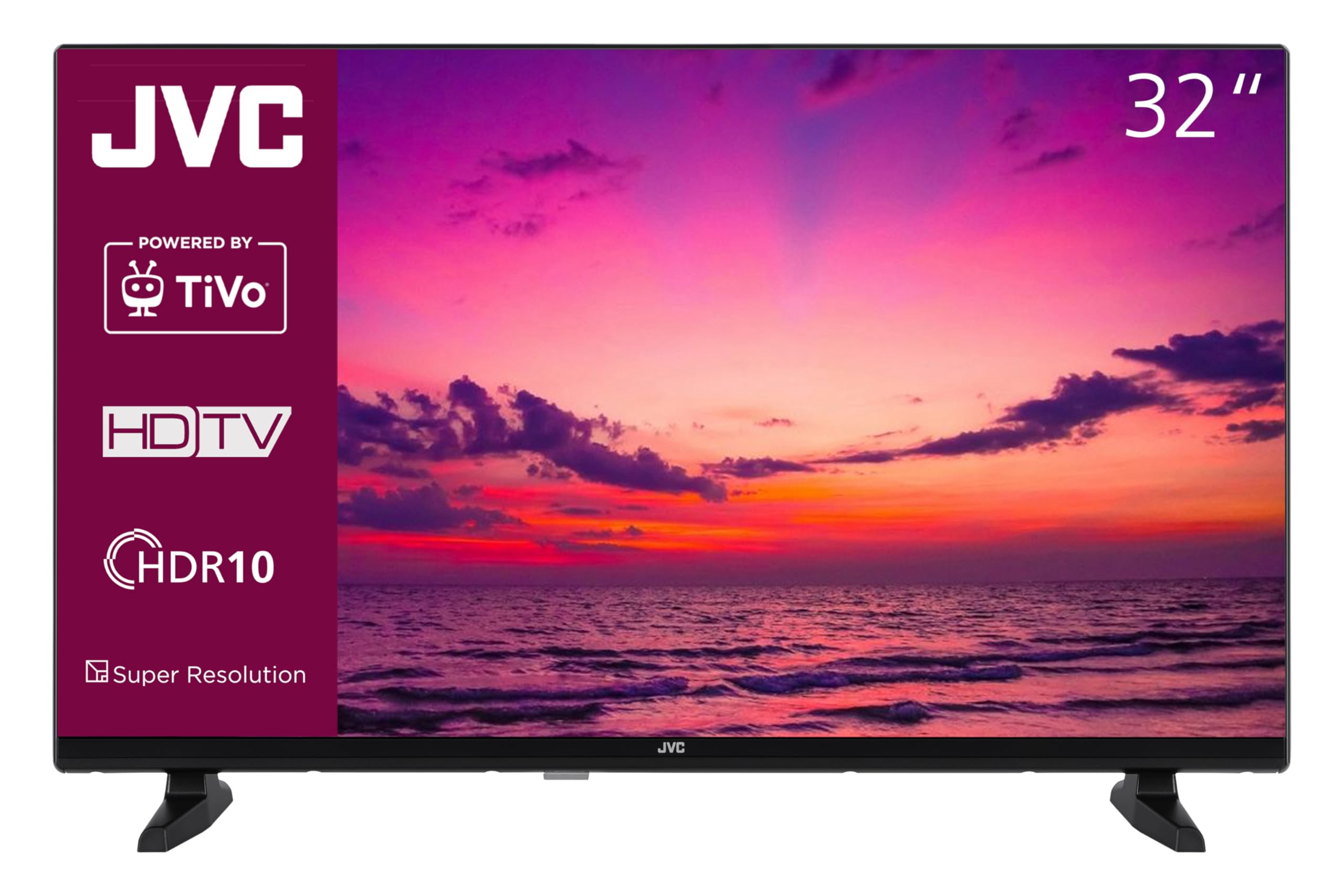 JVC Fernseher 32 Zoll Smart TV powered by TiVo (HD-Ready, HDR, Triple-Tuner, 6 Monate HD+ inkl.) LT-32VH5355