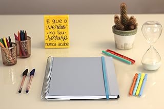 Caderno Universitário Cos 1x1 96 Folhas Pautado Azul Confetti