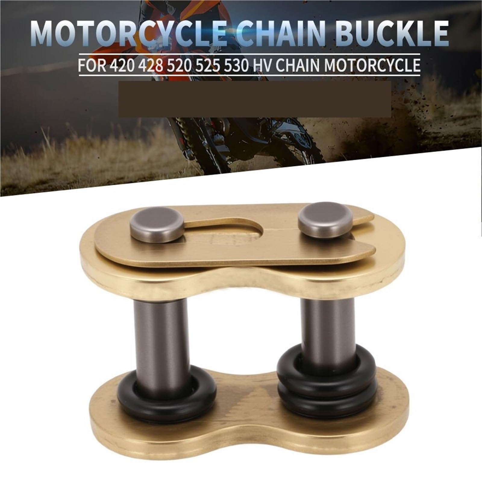 Catene per moto 420 428 520 525 530HV Collegamento Anello Fibbia Moto Catena di trasmissione