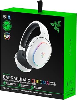 [新品]Razer Barracuda Chroma White Edition Razer Barracuda X Chroma - Wireless Multi-Platform Gaming Headset