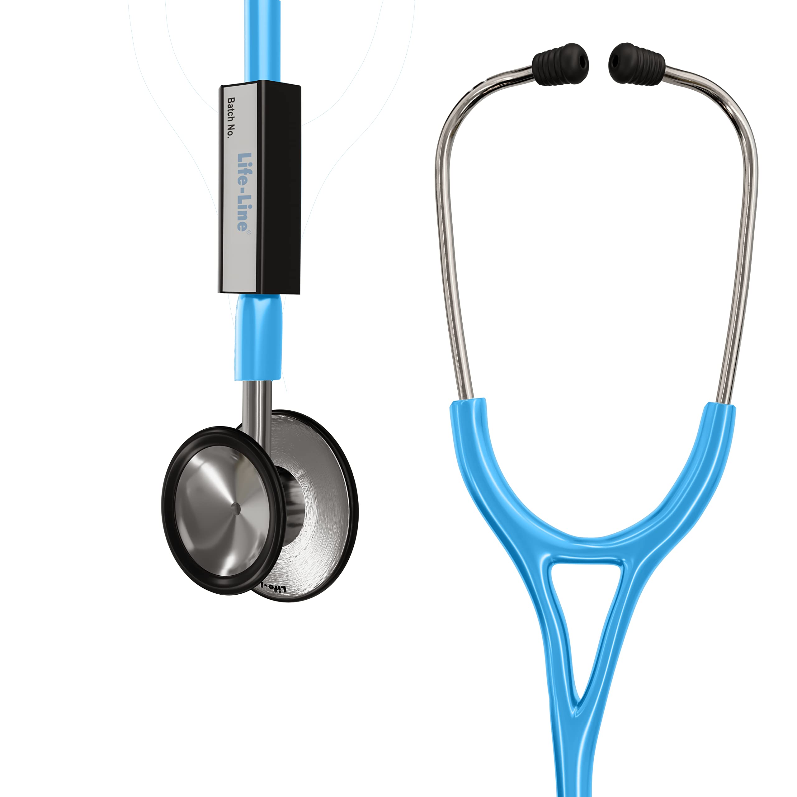 LIFE LINE Paediatric SS Stethoscope (Light Blue) | Single Side Diaphragm Stainless Steel Chest Piece for Paediatric | 2-way Tube | Suitable for Doctors, Nurses, Students (B089RC26T2) Amazon Price History, Amazon Price Tracker