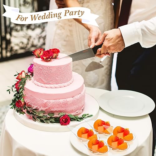 Miniatura 6 de 500 cucharas de aperitivo de 4 pulgadas mini platos de aperitivos suministros de catering de plástico cucharas de degustación de aperitivos cuchara