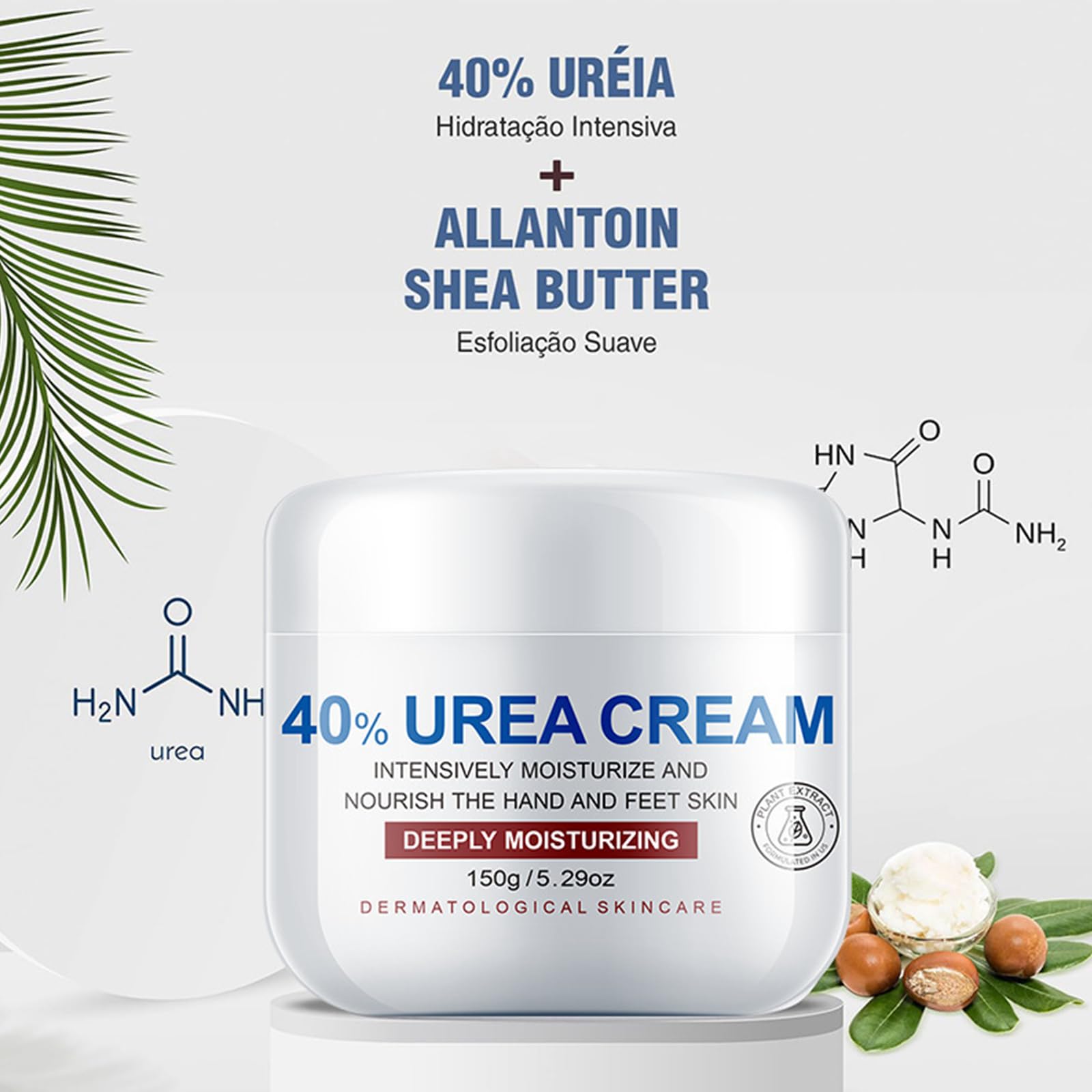 Crema Piedi Urea 40%,150g,Crema Piedi Secchi Screpolati,Cream Foot Urea,Trattamento Per Talloni Screpolati,Ammorbidimento Dei Calli E Cura,Per Foot,Mani,Talloni,Gomiti,Unghie E Ginocchia