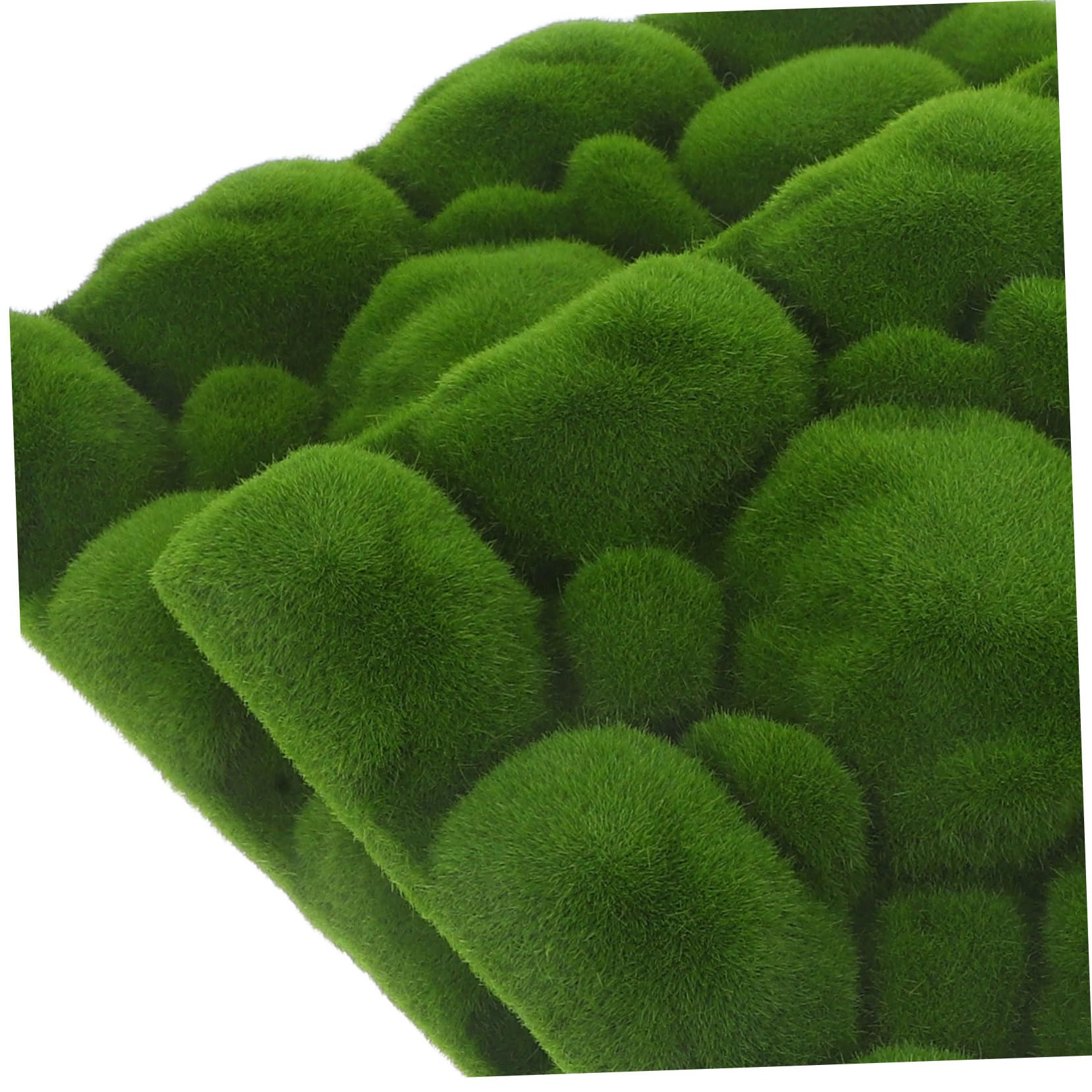 Muschio Artificiale Verde 2 Pezzi per Decorazioni Fai-da-te in Giardino e Pareti, Materiale in Schiuma Epe Tessuto e Cotone per Paesaggio Micro e Decorazione Cortile