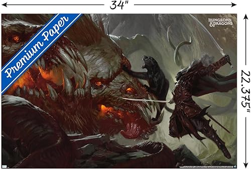 Miniatura 3 de Trends International Dungeons and Dragons - Póster de pared Drizzt vs Demogorgon
