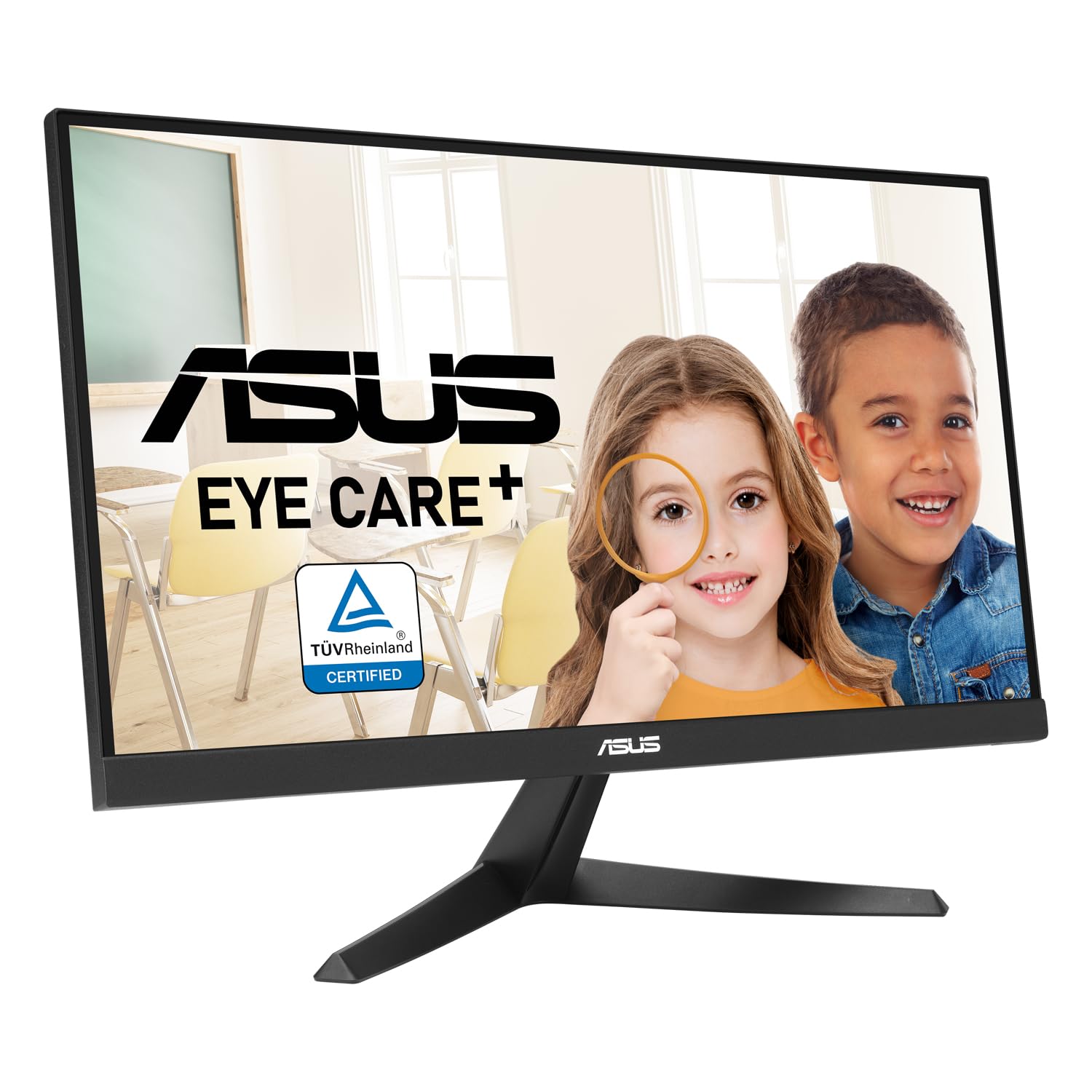 ASUS VY229Q Monitor Eye Care da 22” pollici (21.45) FHD (1920 x 1080), IPS 75Hz, Tempo di Risposta 1ms, FreeSync, Color Augmentation, Rest Reminder, Filtro Luci Blu, Anti-sfarfallio, DisplayPort, Nero