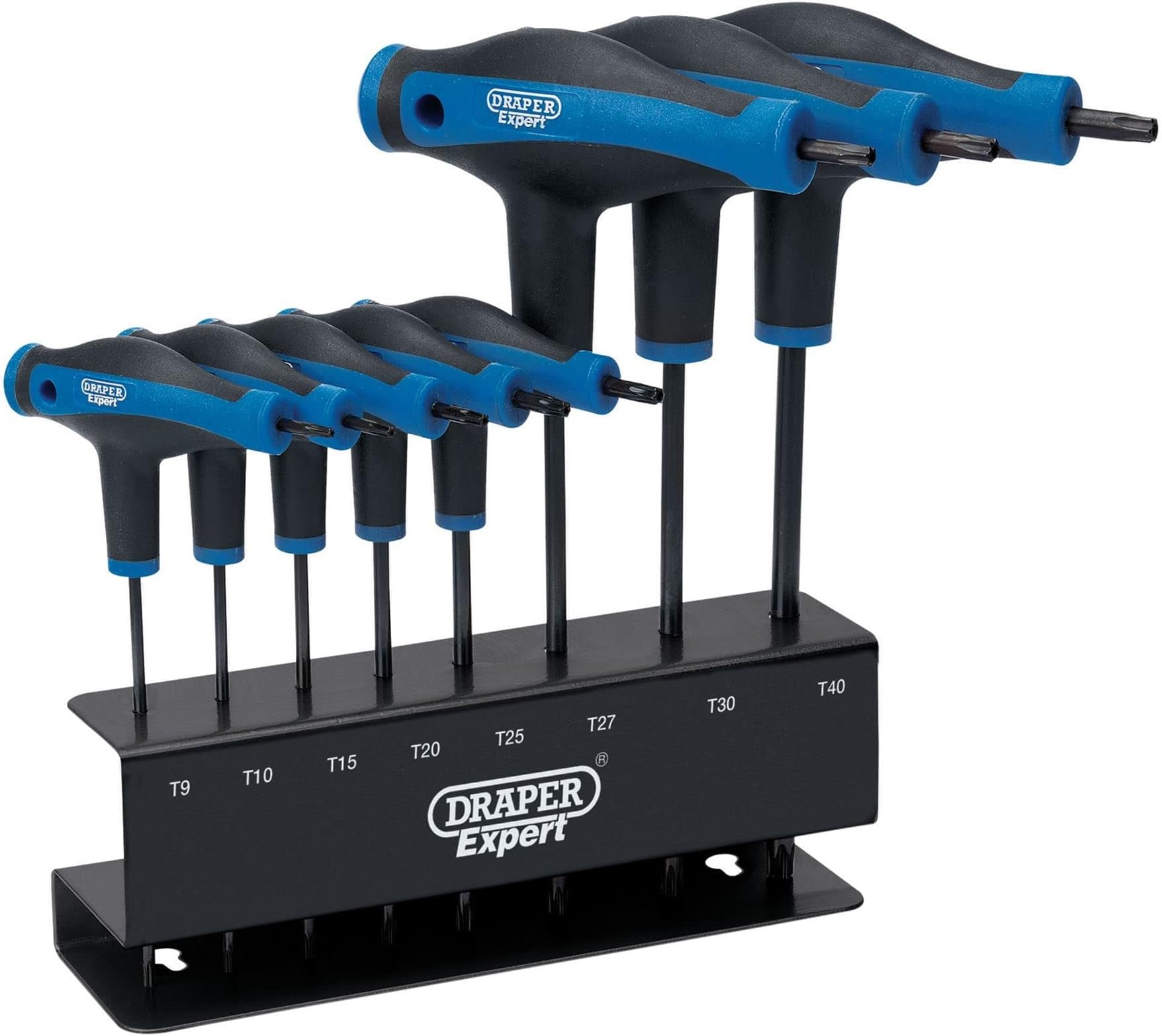 33872 Expert Tx-Star T Handle Key Set with Soft Grip, 8 Pieces