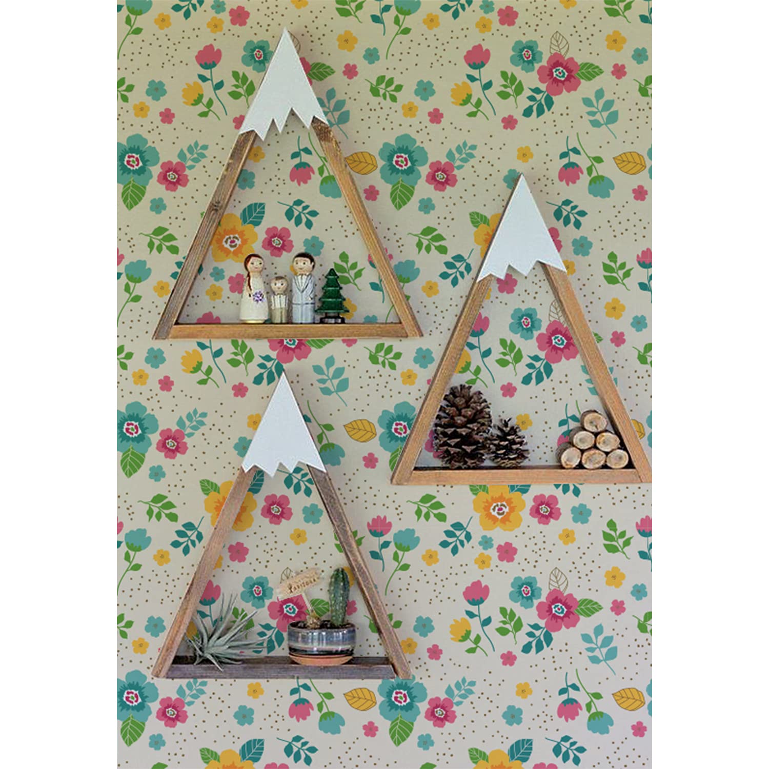 Fotomurale Flores vintage para salón o dormitorio romántico mural decorativo 360x250cm