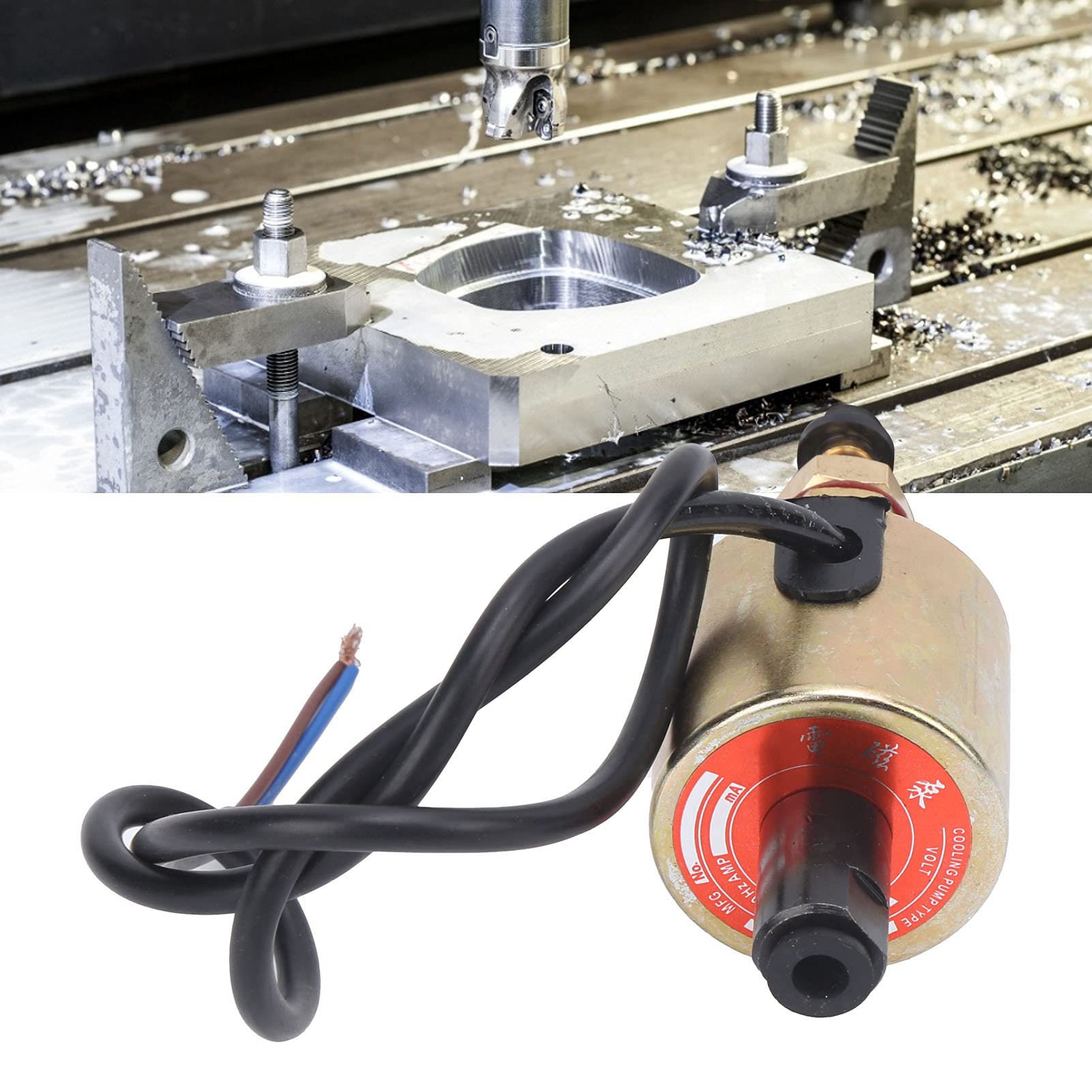 Oumefar Rectifieuse en Acier Inoxydable Pompe à électromagnétique AC220V , Adaptée aux Petites Machines de Traitement , Faible Perte de Puissance