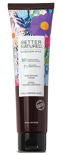 Miniatura 1 de Better Natured Heat Styling Lotion Blow Dry Hair Protectant - Thermal Protection, Anti-Frizz, Frizz Control, Vegan, Paraben Free