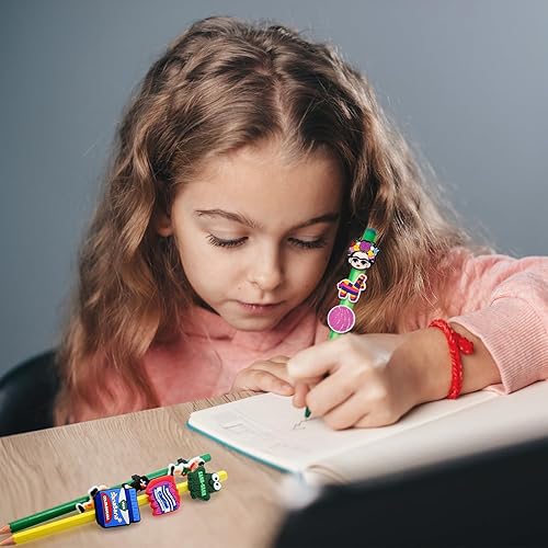 Miniatura 2 de 24 adornos mexicanos para lápices, clip de lápiz, decoración de regalos, premios de Chavo del ocho, suministros de oficina