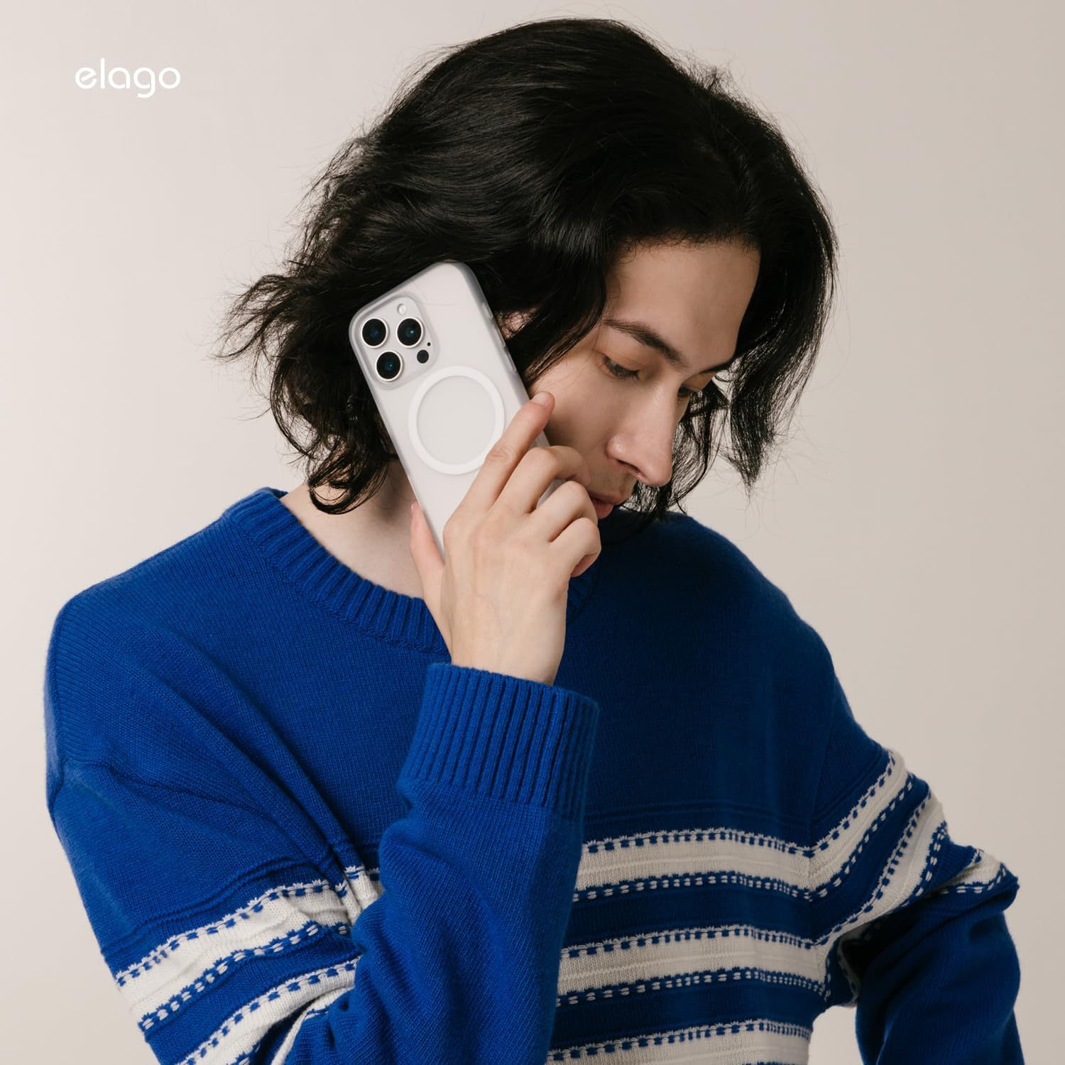 elago Magnetic Hybrid Clear Case Compatible with iPhone 16 Case Cover 6.1" - Compatible with MagSafe, PC + TPU Hybrid Technology, Shockproof Bumper, Raised Camera Protection (Matt Clear) - Image 8