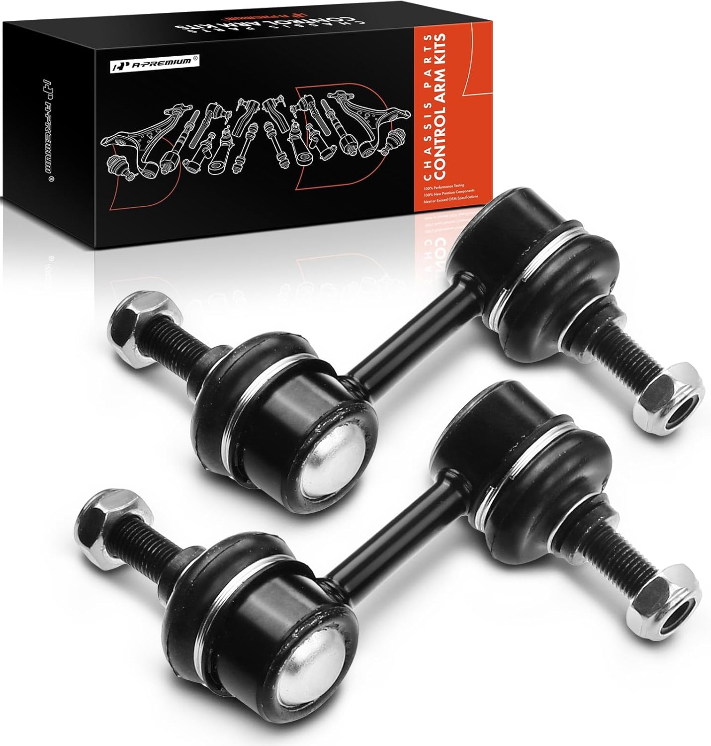 A-Premium 2 x Front Sway Bar Links Stabilizer Bar Links, Compatible with Honda Accord 2003-2007 & Acura TL 2004-2006