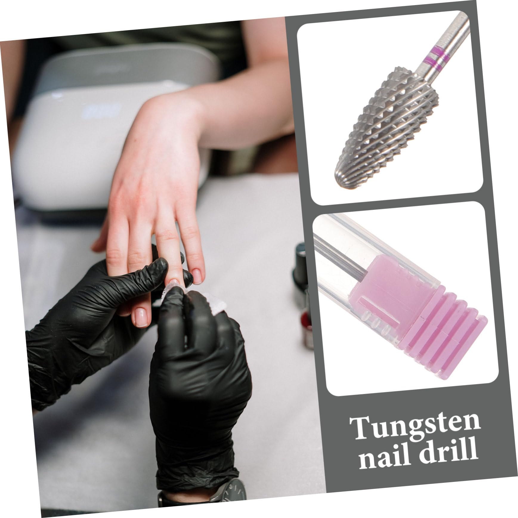 Didiseaon 5 Piezas exfoliante broca para cutículas para taladro de uñas cortaúñas para puntas de uñas gel cuidado de uñas pintauñas taladradora brocas para manicura broca de uñas de manicura