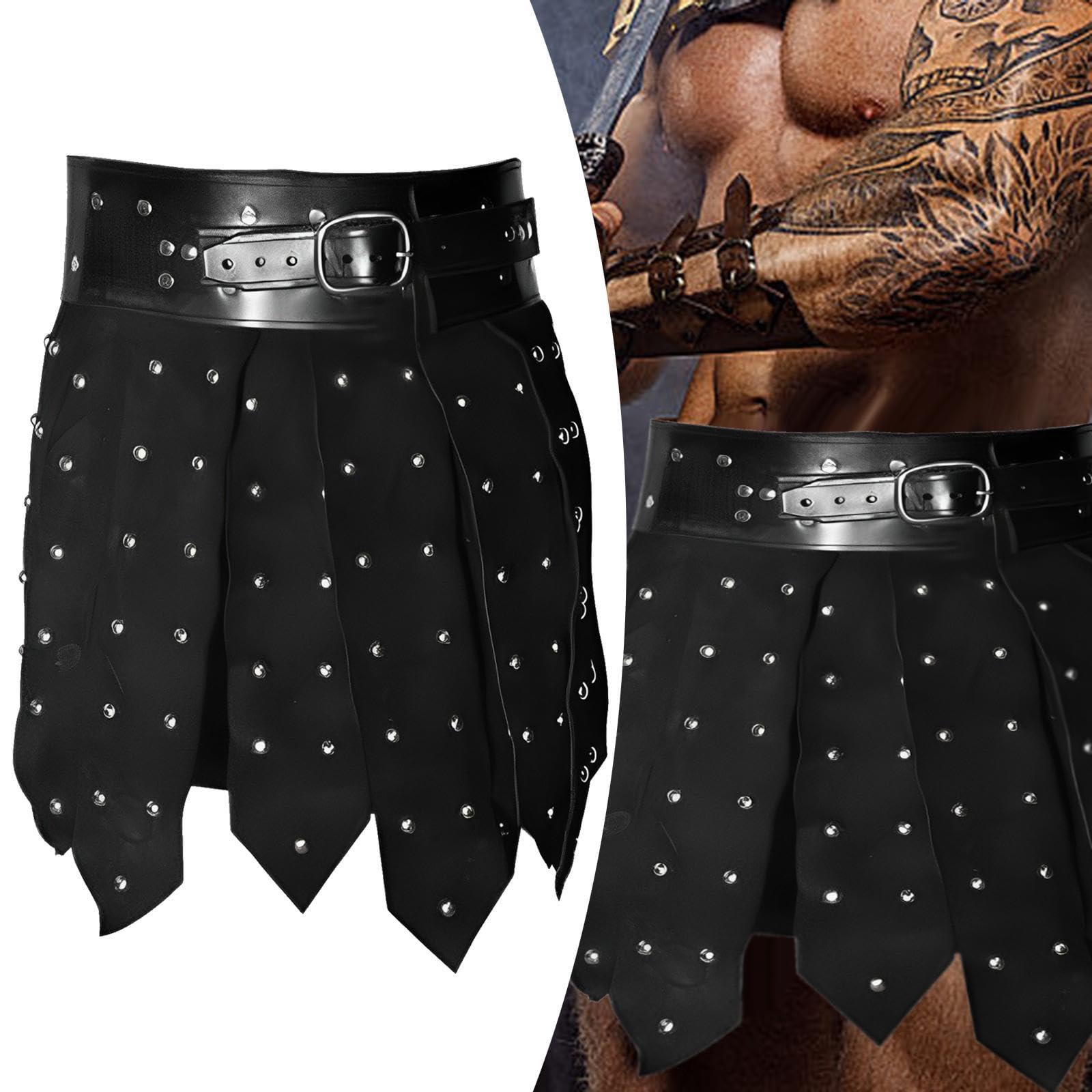 Falda Romana con Borlas, Disfraz Romano, Faldas de Caballero con Borlas, Disfraz para Hombre, Accesorios para Disfraces, Accesorios para
