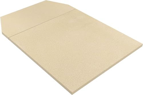 SafBbcue Cordierite Stone Baking Board for Ooni Karu16 Pizza Oven - Square, Beige, 17" x 17", 7.7 inches Thick - Perfect for Pizza, Bread, and Cookies