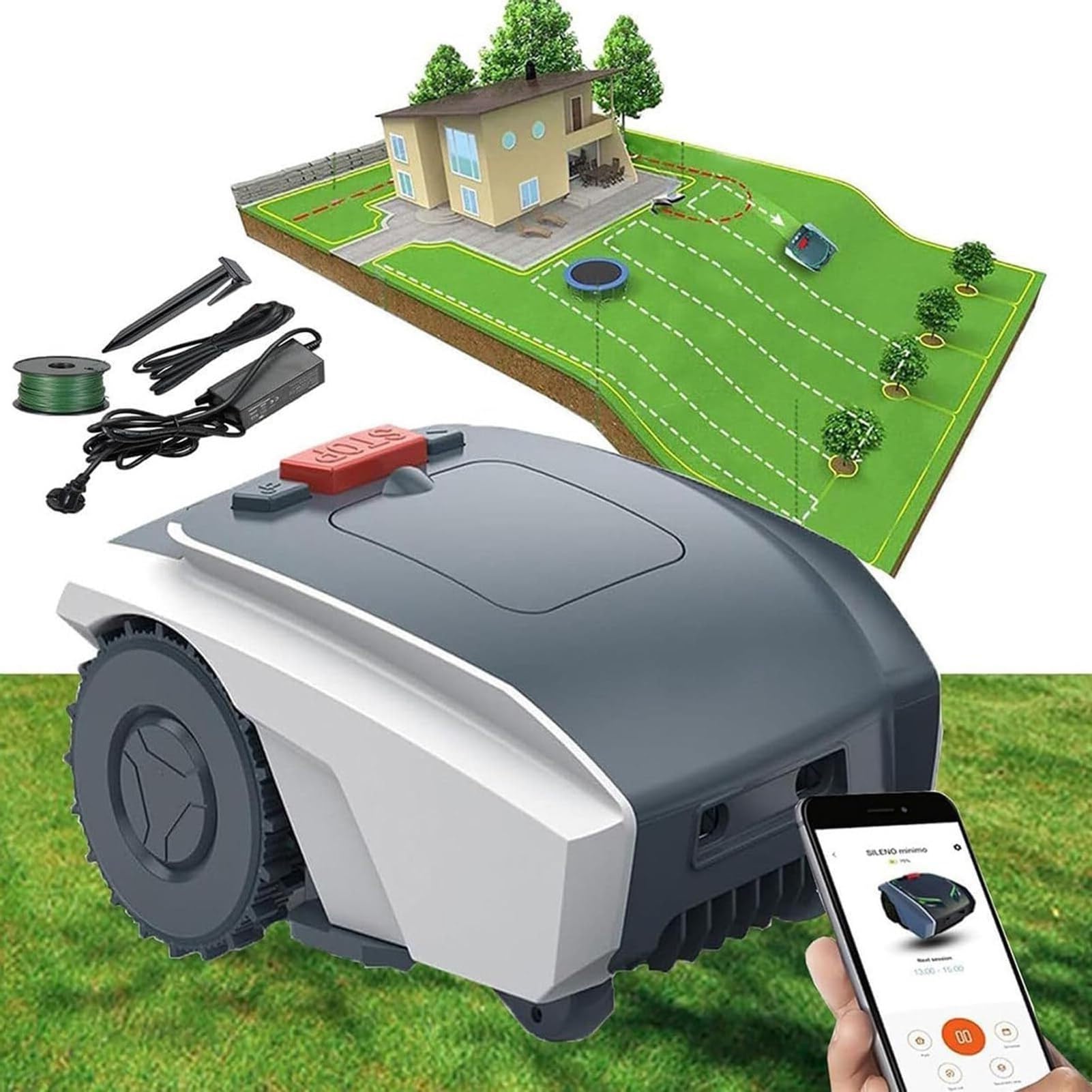 Tondeuse à gazon robotisée automatique
