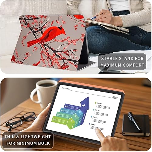 Vista 360 de Funda para Kindle de 6 pulgadas (11.ª generación, versión 2024/2022) delgada de piel sintética, ajustable, multiángulo, Smart Shell con función