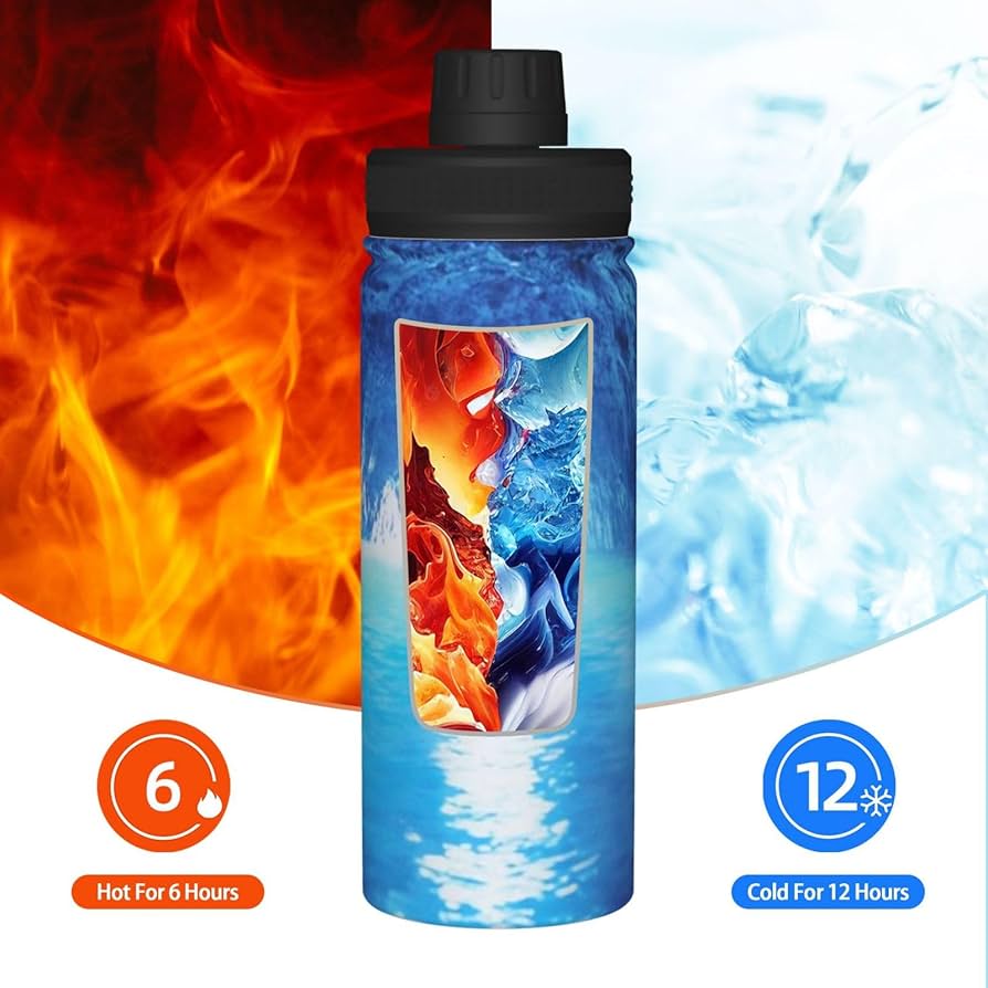 Amazon | 世界の絶景 青の洞窟-イタリア 水筒 軽量 ステンレス